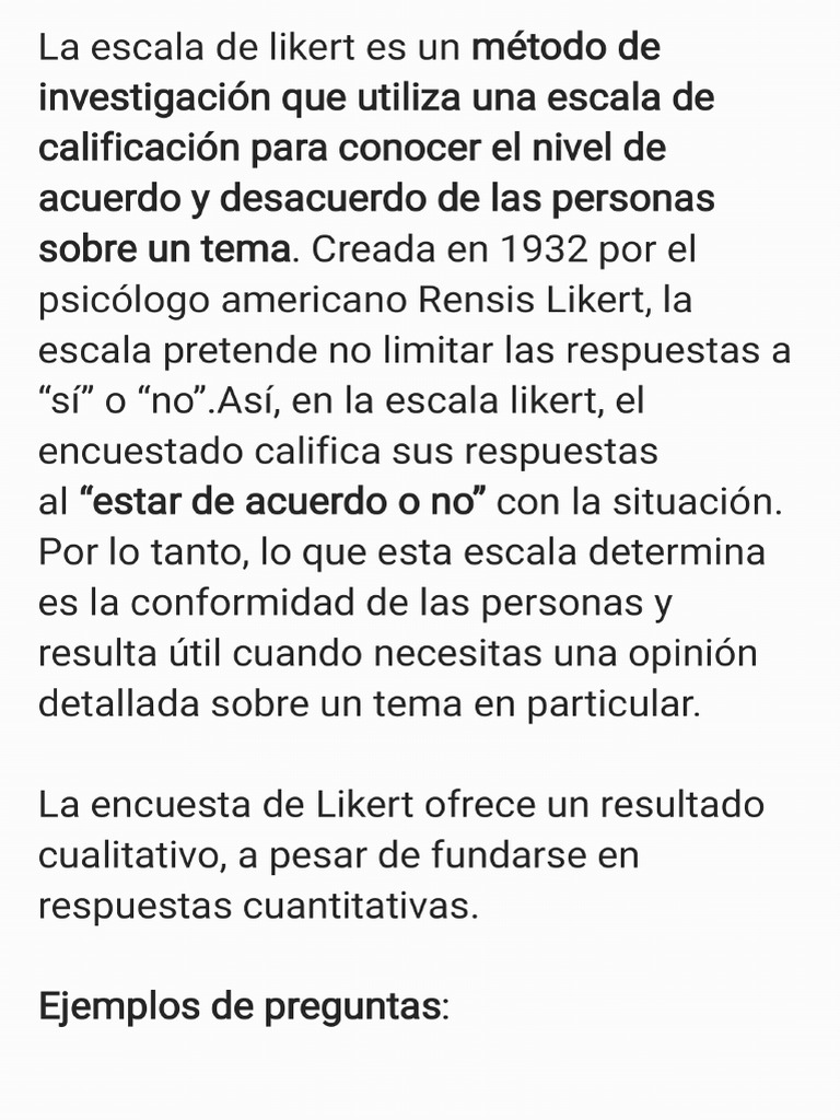 Escala de Linkert - 240311 - 211539 | PDF