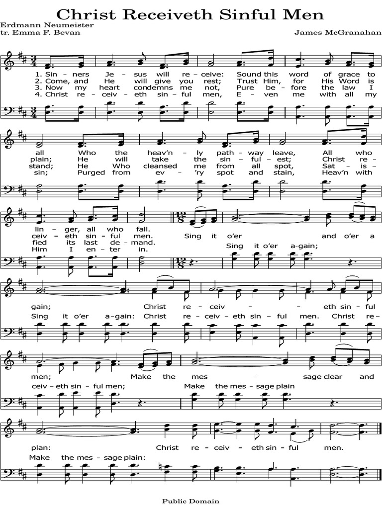 Christ Receiveth Sinful Men Pdf Christian Ethics Sin