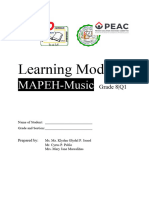 MAPEH Learning Module Grade 8 q1