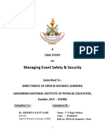 1case Study of Managing Event Safety & Security