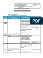 Cronograma de Actividades