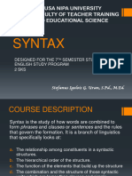 Week 1-16 Syntax