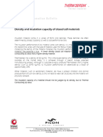 Technical Information Bulletin - Density Insulation Propert