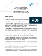 Formato de Anteproyecto de Resolucion de Republica Dominicana
