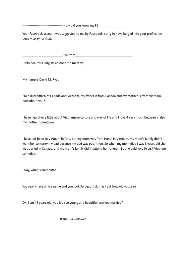 My New Format For Datting | PDF | Love | Thought