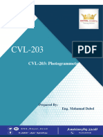 CVL 203 Photogrammetry