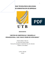 Gestión de Competencias y Desarrollo Organizacional