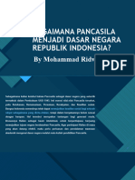 Bagaimana Pancasila Menjadi Dasar Negara Republikindonesia
