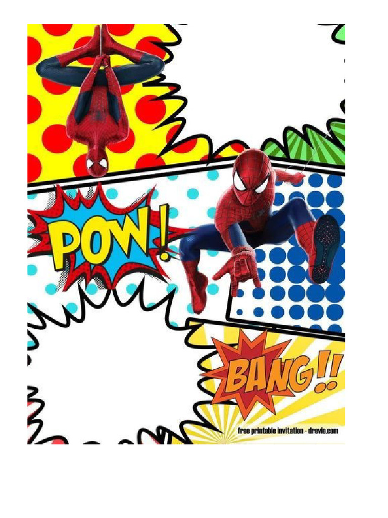 Spider Man - tarjeta 2 | PDF