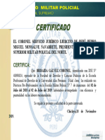 Certificado Del Fuero Militar Policial