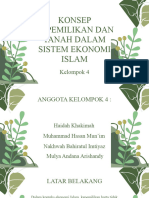 Sejarah Ekonomi Islam - Konsep Kepemilikan Dan Tanah Dalam Sistem Ekonomi Islam - Kelompok 4