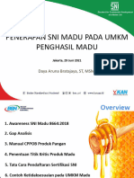 Presentasi Penerapan SNI Madu Pada UMKM