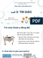 TLH NHẬN THỨC - TRI GIÁC