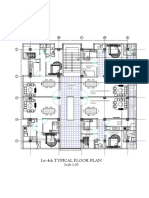 1St-4Th Typical Floor Plan: B C D E A