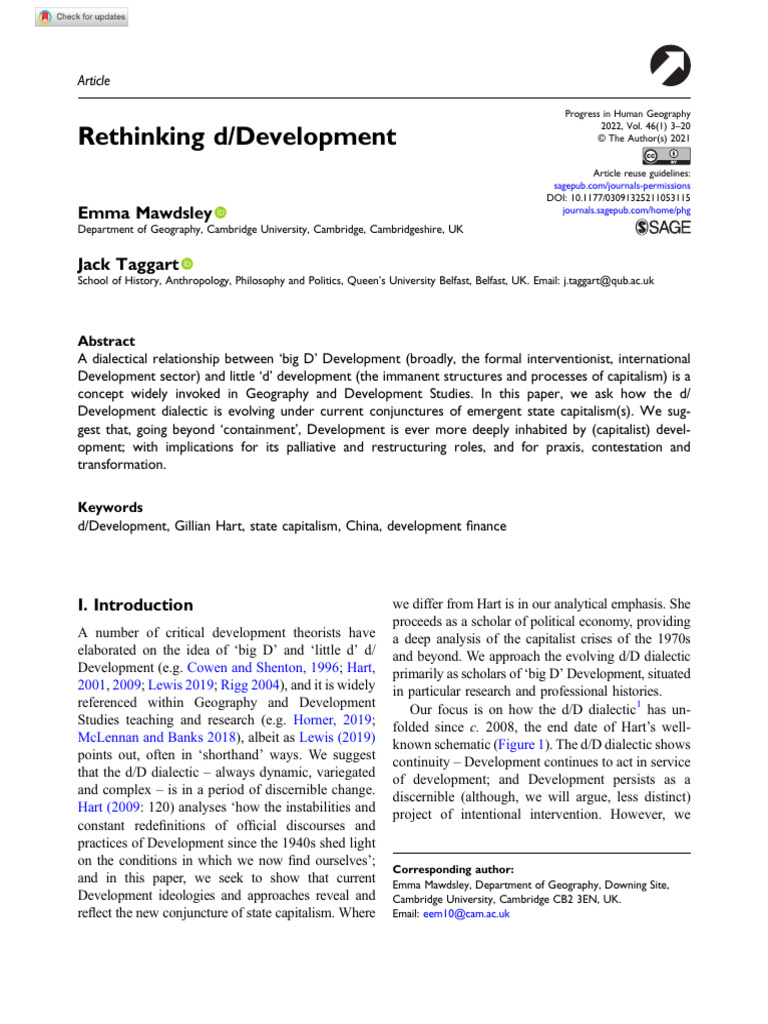 Week 3 Rethinking Development | PDF | Aids | Millennium Development Goals