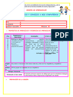 Sesion de Tutoria - Conozco A Mis Compañeros