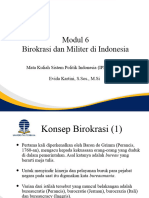 Modul 6 - Birokrasi Dan Militer Di Indonesia