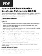 Int Baccalaureate Scholarship 2024 25