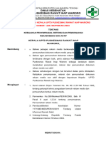 SK Kebijakan Penyimpan, Retensi Dan Pemusnaan Rekam Medis