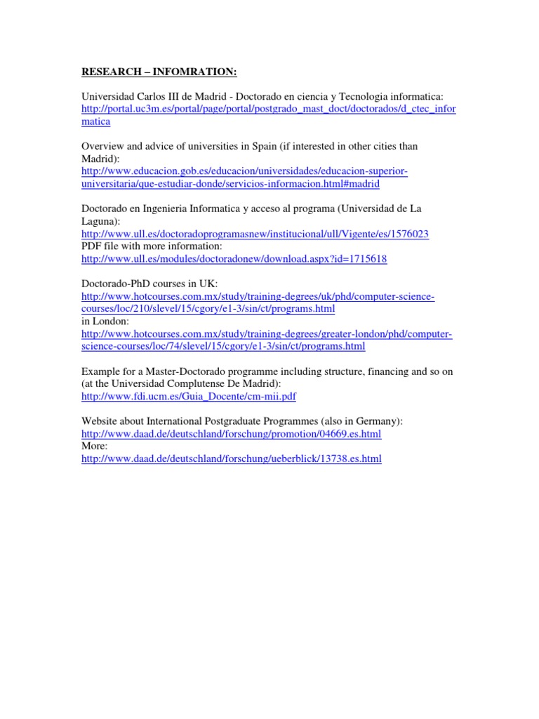 PhD Programs in Computer Science | PDF | Technology & Engineering