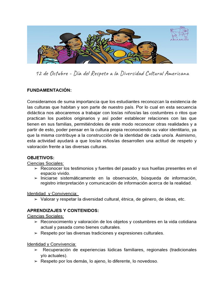Diversidad Cultural en la Educación | PDF | Testimonio | Tradiciones