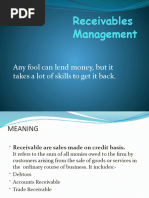 Receivable Management