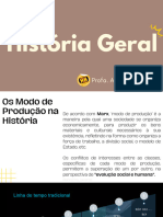 História Geral - Modos de Produção