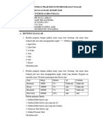 Laporan Pemrograman Dasar Program Studi Teknologi Informasi 5