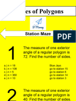 Station Maze, Interior and Exterior Angles