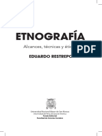 Etnografia Alcances, Técnicas y Éticas Eduardo Restrepo