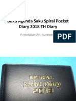 Buku Agenda Saku Spiral Pocket Diary 2018 TH