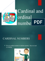 Cardinal and Ordinal