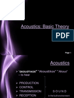 Intro To Acoustics