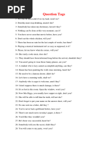 Question Tags