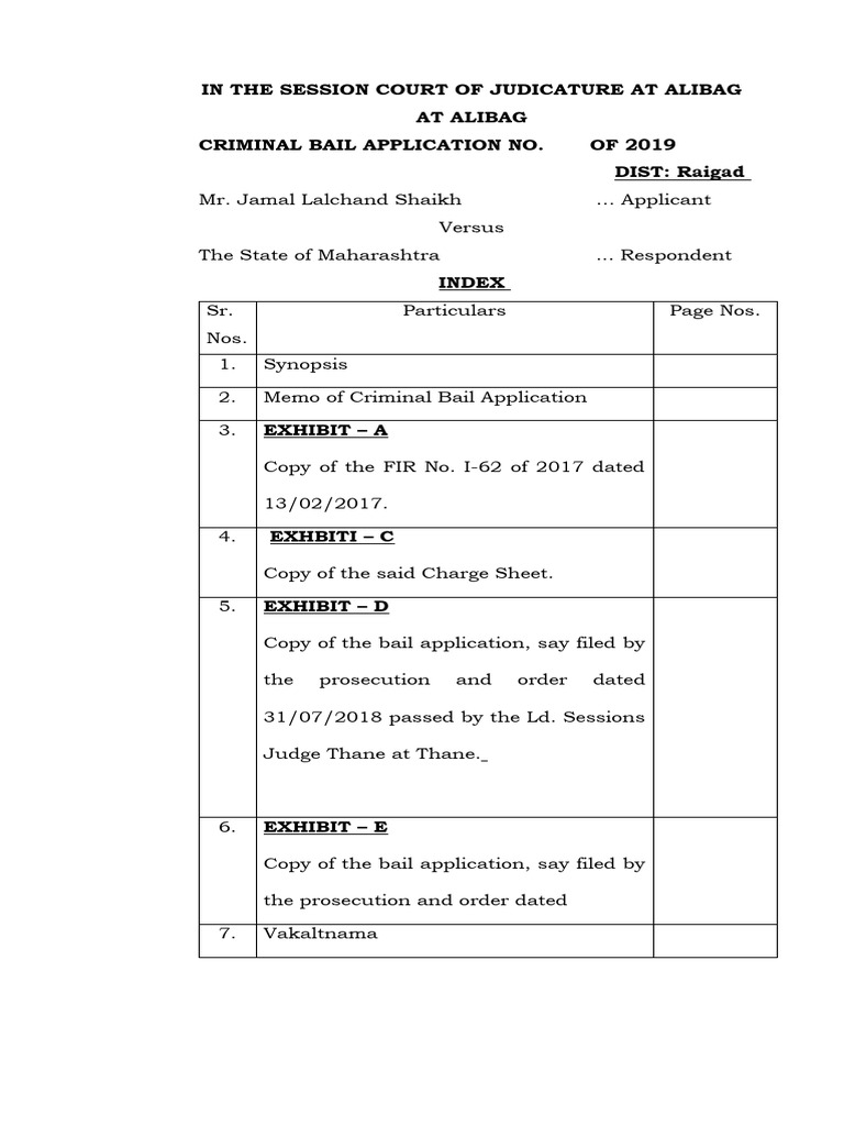 Bail Application for Jamal Shaikh, IPC 302 | PDF | Bail | Prosecutor