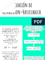 Ecuación de Henderson-Hasselbalch.