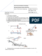 Engineering Mechanics 1 Water Resource Al Exam