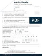 Small Account Futures Morning Checklist