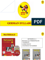 German Syllabus A1.1