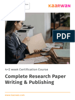 Kaarwan - Research Writing Brochure