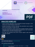 Materi 10 - Analisis Korelasi