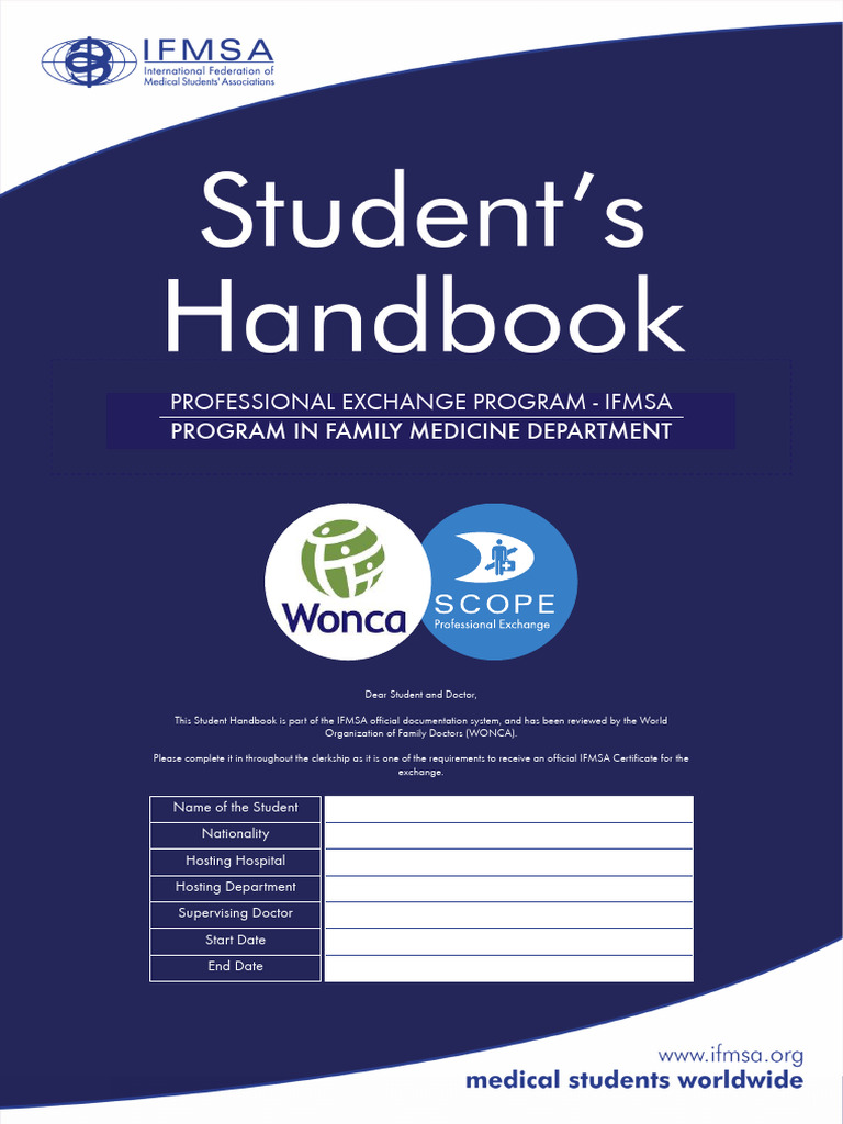 SCOPE Student Handbook Family Medicine | PDF | Health Care | Preventive ...