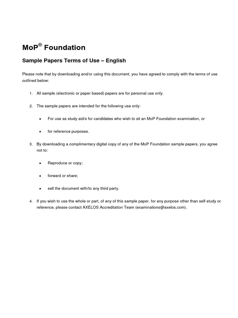 MoP Foundation Sample Paper 1 - September 2012 | PDF | Investment ...