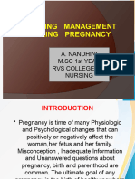 Nursing Management of Pregnancy