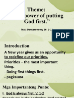 Putting God First - Jan. 07, 2024