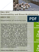 ARCH 558 Sustainable and Green Architect