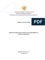 Ludmilade Piassi - DISS (2011) Método de Regulação Florestal No Planejamento de Produção de Madeira