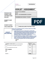 Assignment - Answer Booklet-Maf201