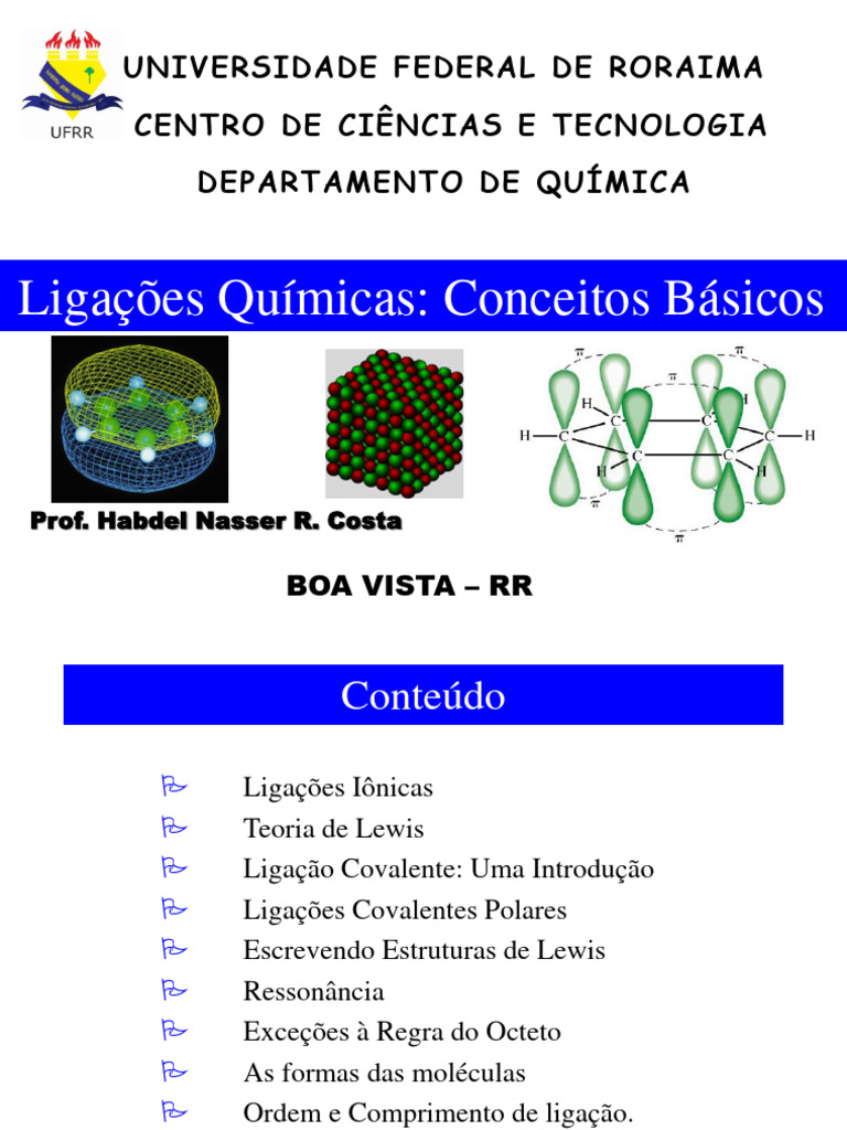 Conceitos de Ligações Químicas e Estruturas de Lewis | PDF | Ligação  química | Ligação iônica, image size:768x1024