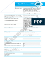 Checklist Pendaftaran Sekdin 2023